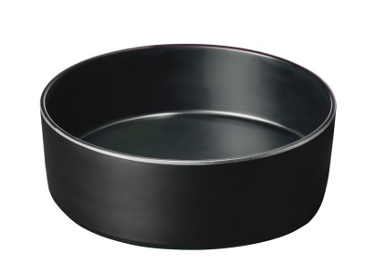 Hudson - Black 120 oz. Raised Rim Melamine Bowl