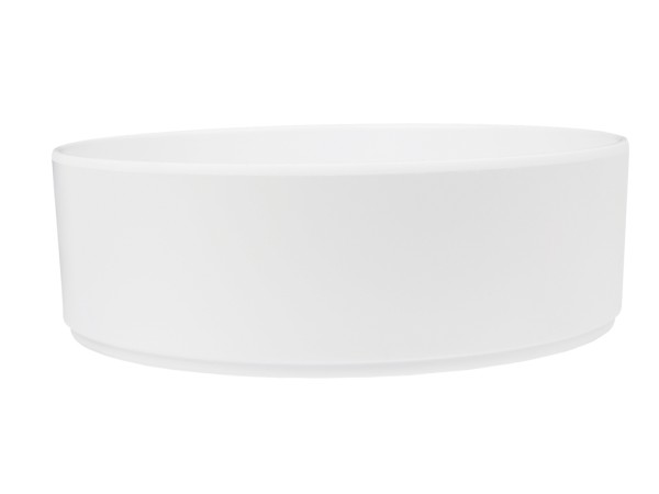 Hudson - White 120 oz. Raised Rim Melamine Bowl