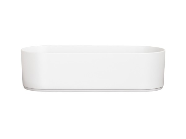 Hudson 12 Qt. White Oval Melamine Bowl