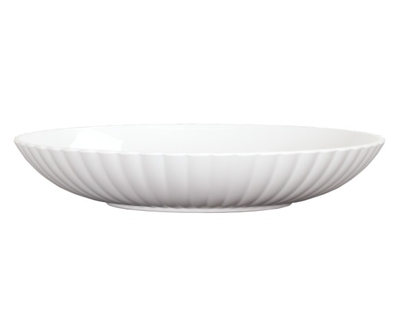 Scalloped Bowl White - 110oz