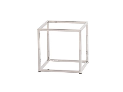 Milo Open Frame Chrome Cube Riser-10"