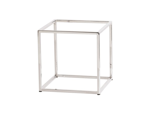 Milo Open Frame Chrome Cube Riser-12"