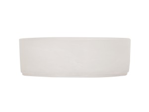 8" Resin Bowl-White Cloud