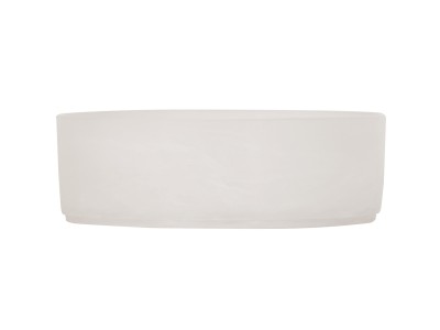 8" Resin Bowl-White Cloud