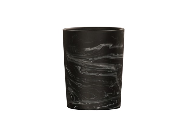 4.75"DIA Cylinder-Black Marble