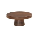 10.25DIAx4.25H Pedestal-Walnut