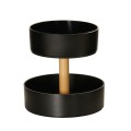 Logan 2-Tier Black Melamine Merchandiser