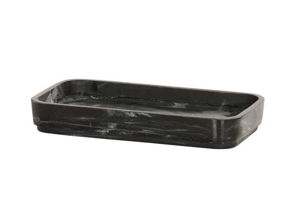 Resin 4x8 Spoon Holder-Black Marble