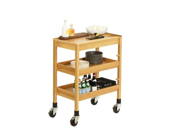 Sydney Serving Cart-Oak