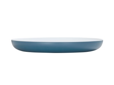 Sophie 100 oz Stone Blue and White Bowl