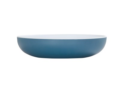 Sophie 30 oz Stone Blue and White Bowl
