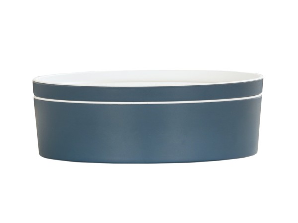 9" Round Bento Box-Stone Blue