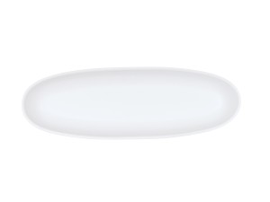 Bali Oval Platter-4x12 White