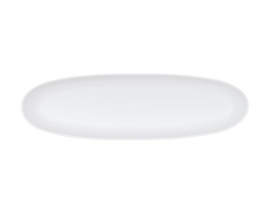 Bali Oval Platter-6x20 White