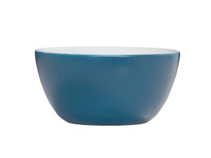 Sophie 30 oz Stone Blue and White Soup Bowl