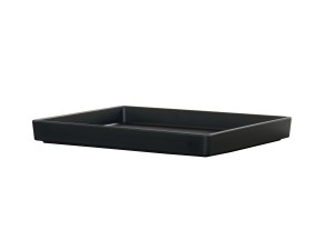 10x12x1 Black Melamine Tray