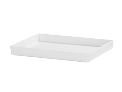 10x12x1 White Melamine Tray