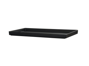 12x20x1 Black Melamine Tray
