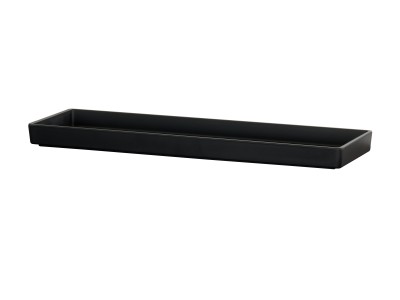 20x6x1 Black Melamine Tray