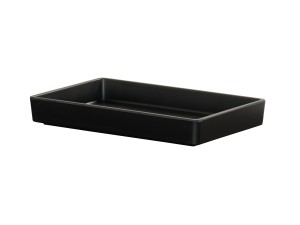 10x6x1 Black Melamine Tray