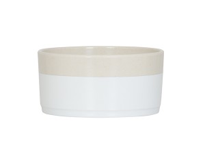 Sorelle 30oz White and Ivory Speckle Bowl