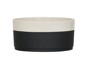Sorelle 48oz Black and Ivory Speckle Bowl