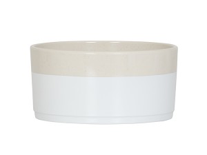 Sorelle 48oz White and Ivory Speckle Bowl