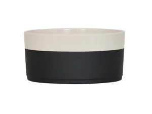 Sorelle 72oz Black and Ivory Speckle Bowl