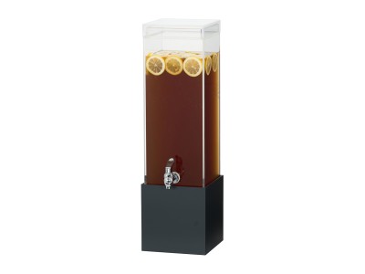 Black Square 3 Gallon Beverage Dispenser
