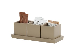 Resin 3 Jar Set-Taupe