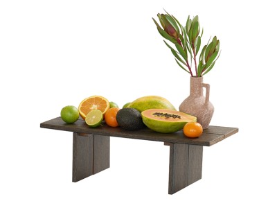 Vista 20x8x6 Rectangular Riser-Mocha