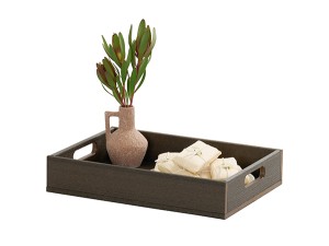 Vista Tray with Handles-Mocha