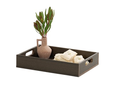Vista Tray with Handles-Mocha