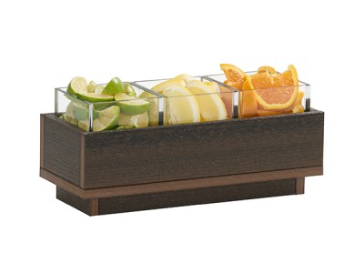 Vista 3 Jar Display-Mocha