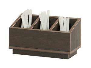 Vista 3 Section Flatware Organizer-Mocha