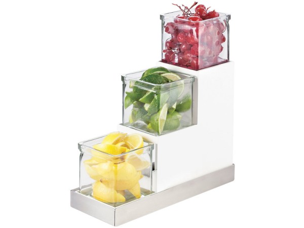 Luxe Three Tier 4" Melamine Jar Display