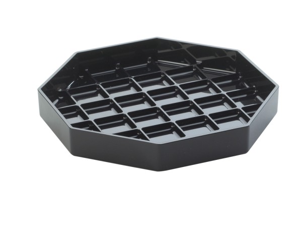 Classic 6" Black Octagonal Drip Tray