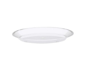 Turn N Serve Clear Shallow Tray for 10" Cal-Mil Sample Dome Covers