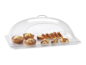 Classic Clear Dome Display Cover with Single Side Opening - 12" x 20" x 7 1/2"