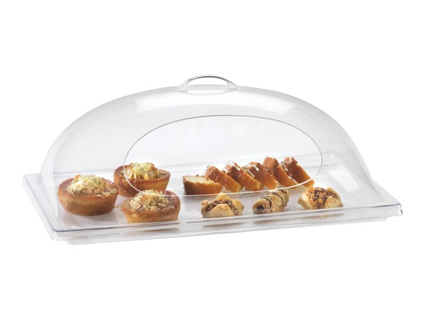 Classic Clear Dome Display Cover with Single Side Opening - 12" x 20" x 7 1/2"