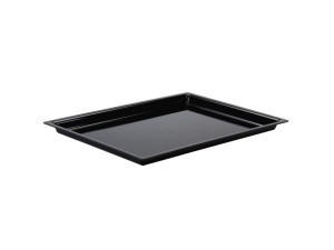 13" x 18" Shallow Black Bakery Tray