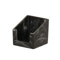 5x5 Napkin Holder-Black Swirl