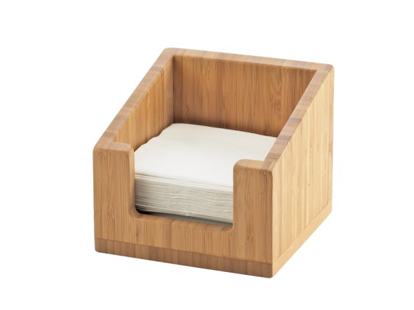 Bamboo 5 1/4" x 5 1/4" x 4 11/16" Napkin Holder