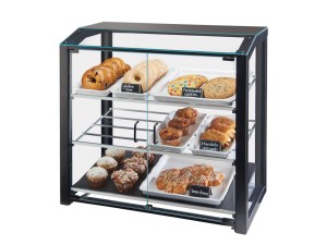 Black Large Bakery Display Case - 29" x 17" x 29"