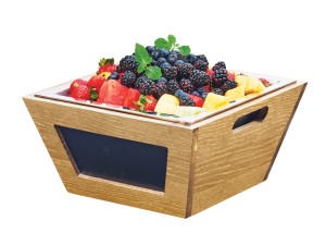 Madera Chalkboard Bowl - 8" x 8" x 4"