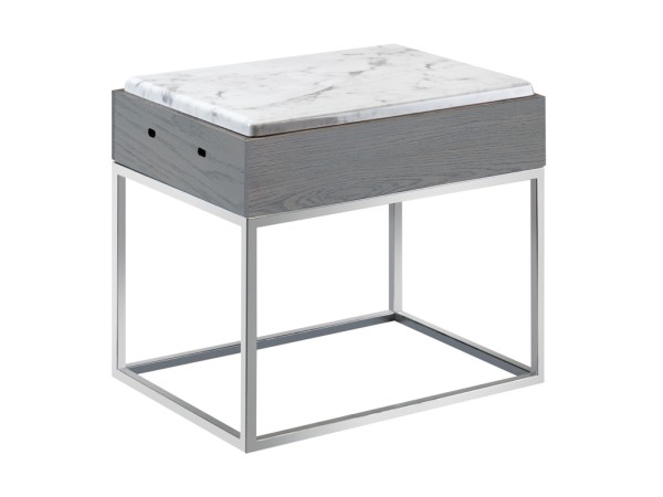 Ashwood Riser with Melamine Marble Tray - 15" x 11" x 13 1/4"