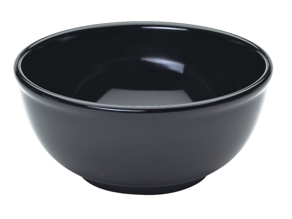Black 10" Round Melamine Bowl