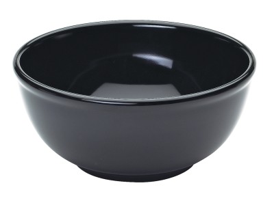 Black 8" Round Melamine Bowl
