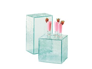 Glacier Acrylic Faux Glass Rectangular Riser - 13" x 8" x 6"
