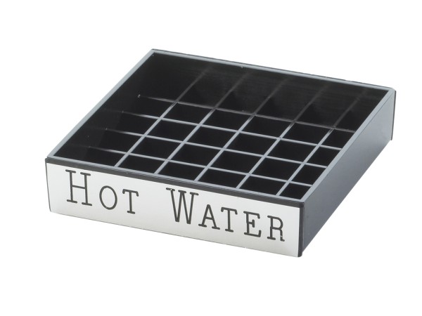 Engraved Silver "Hot Water" Drip Tray